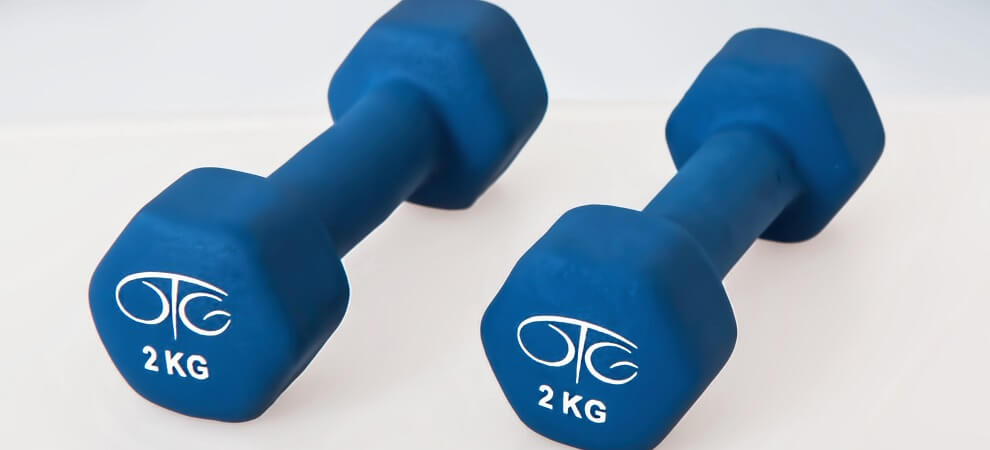 dumbbells for use in daily exercises